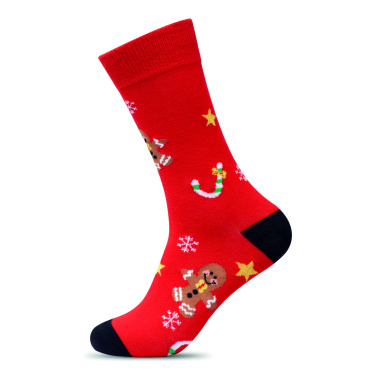 Logo trade promotional merchandise picture of: Pair of Christmas socks L